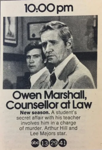 Постер Owen Marshall: Counselor at Law