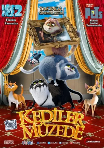 ملصق Kediler Müzede