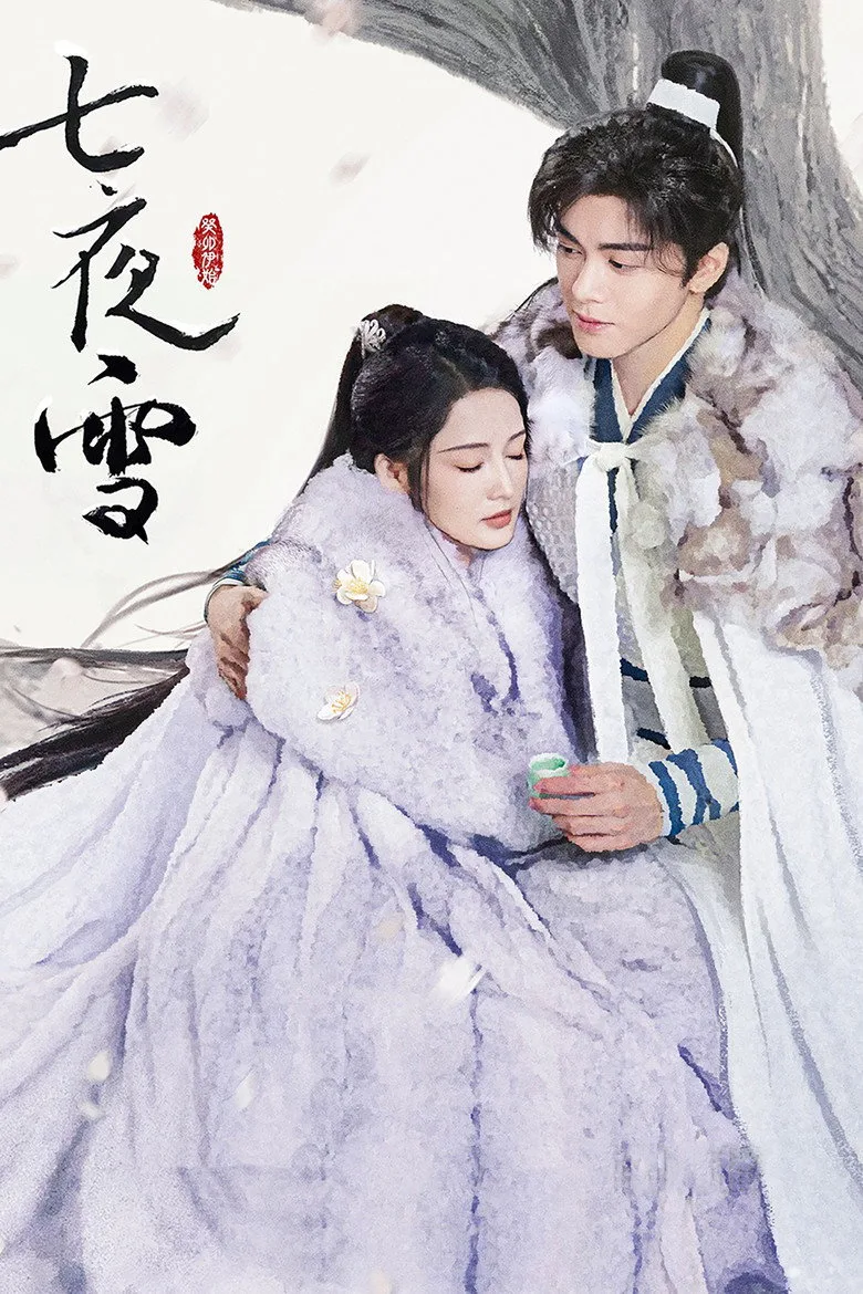 póster de Snowy Night Timeless Love