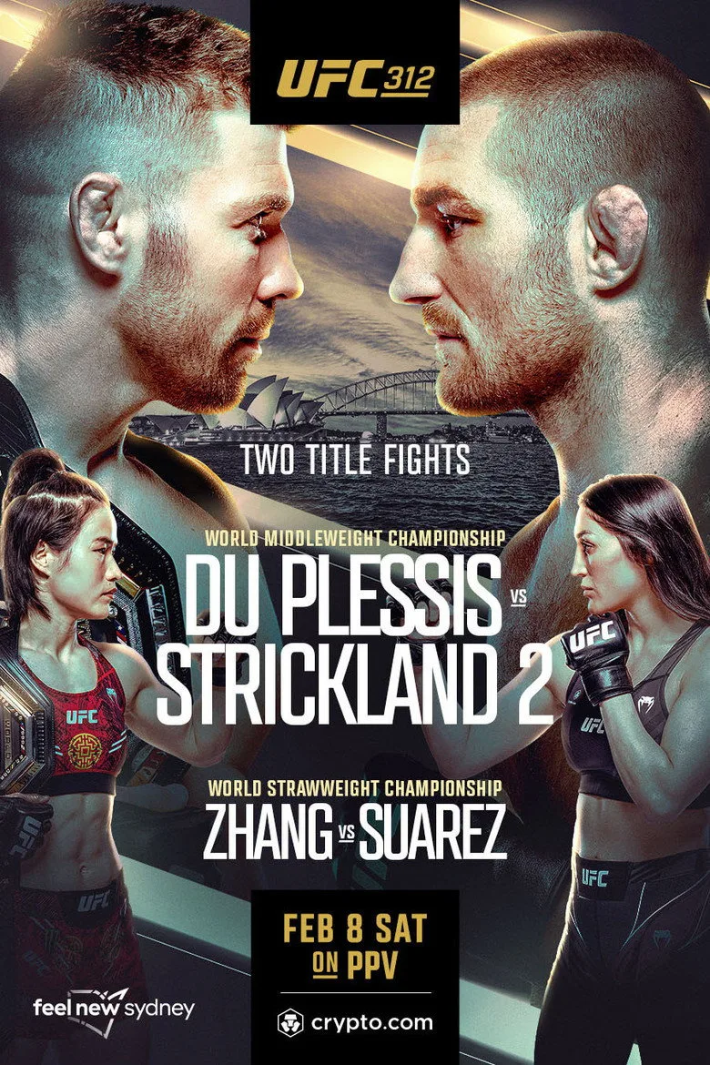 UFC 312: Du Plessis vs. Strickland 2 posteri